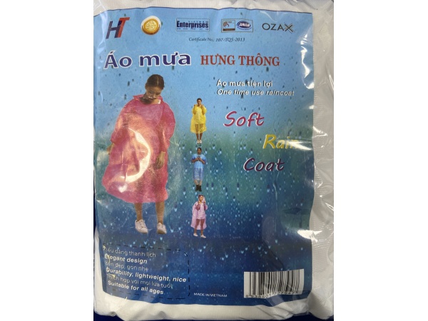 Mẫu áo mưa 03